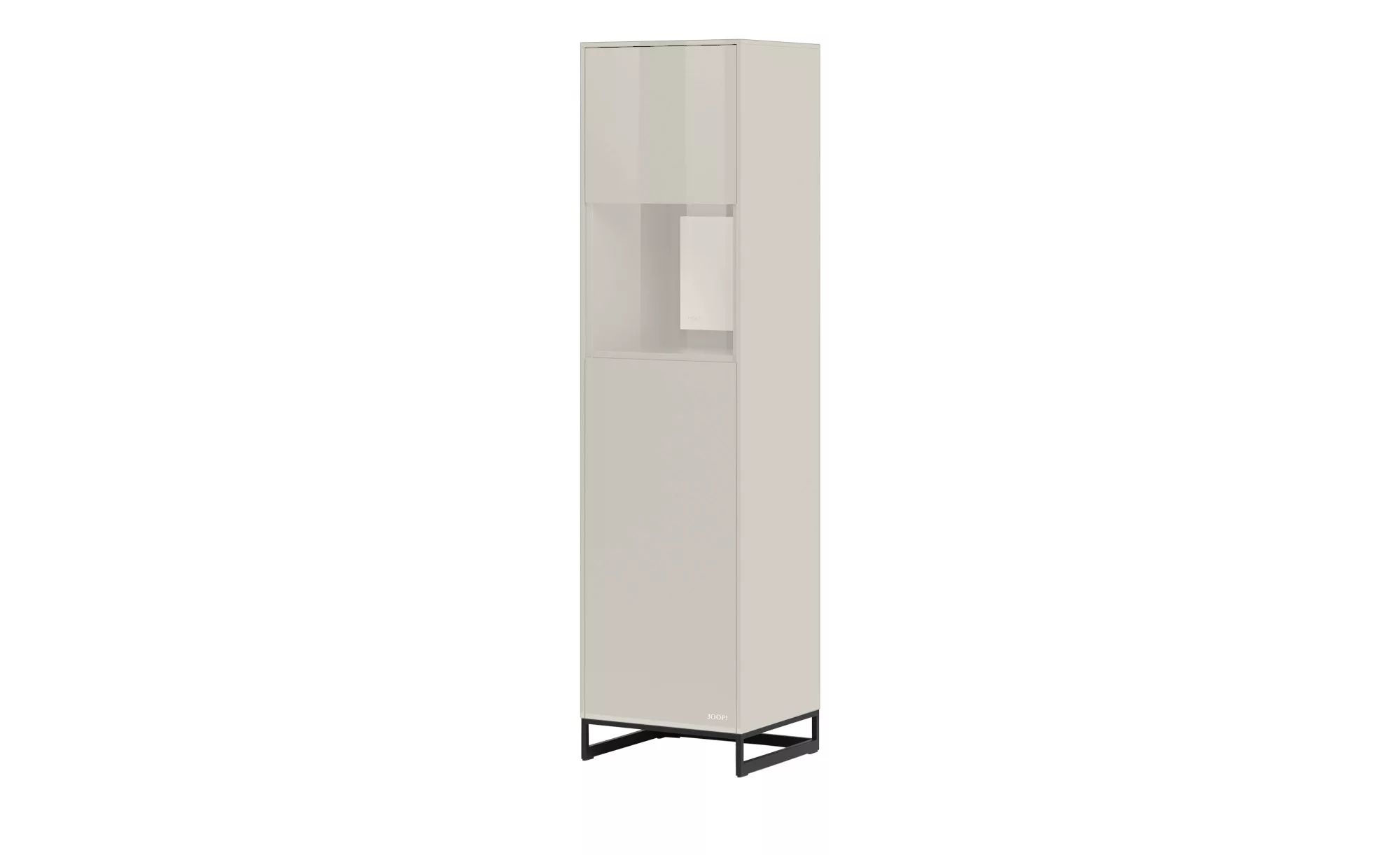 JOOP! Vitrine  Gloss Cubic ¦ grau ¦ Maße (cm): B: 47,5 H: 184,9 T: 42,4 Kom günstig online kaufen