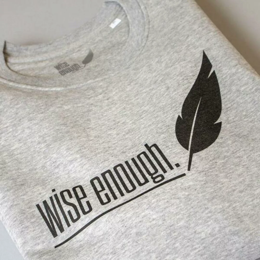 Unisex Sweatshirt Wise Enough Logo günstig online kaufen