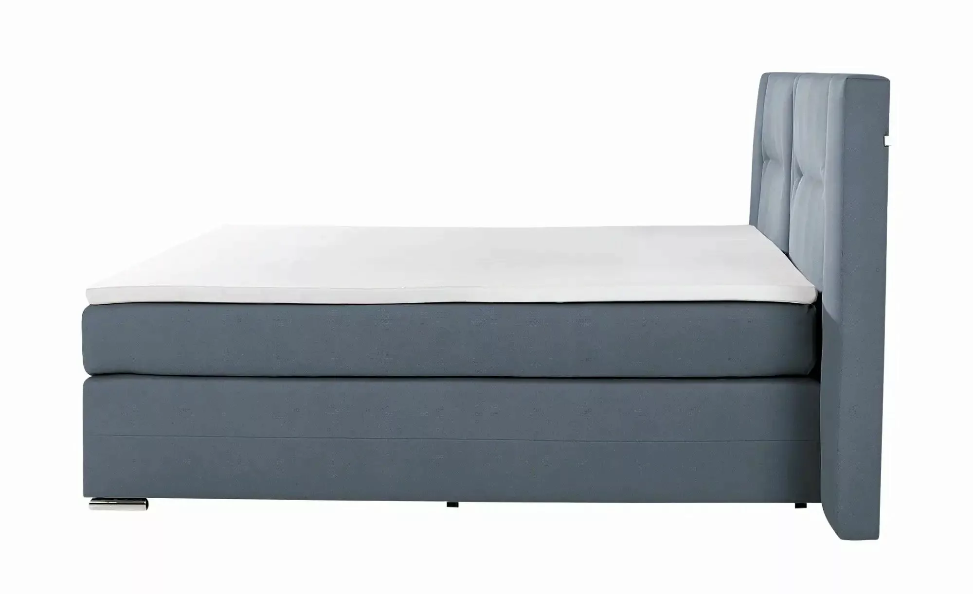 uno Boxspringbett  Aston ¦ blau ¦ Maße (cm): B: 193 H: 120 Betten > Einzelb günstig online kaufen