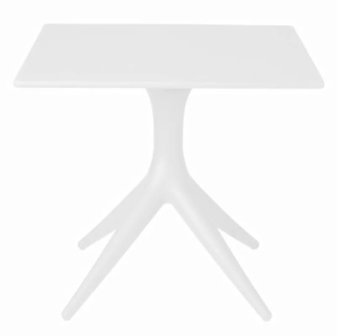 quadratischer Tisch App plastikmaterial weiß / 80 x 80 cm - Driade - Weiß günstig online kaufen