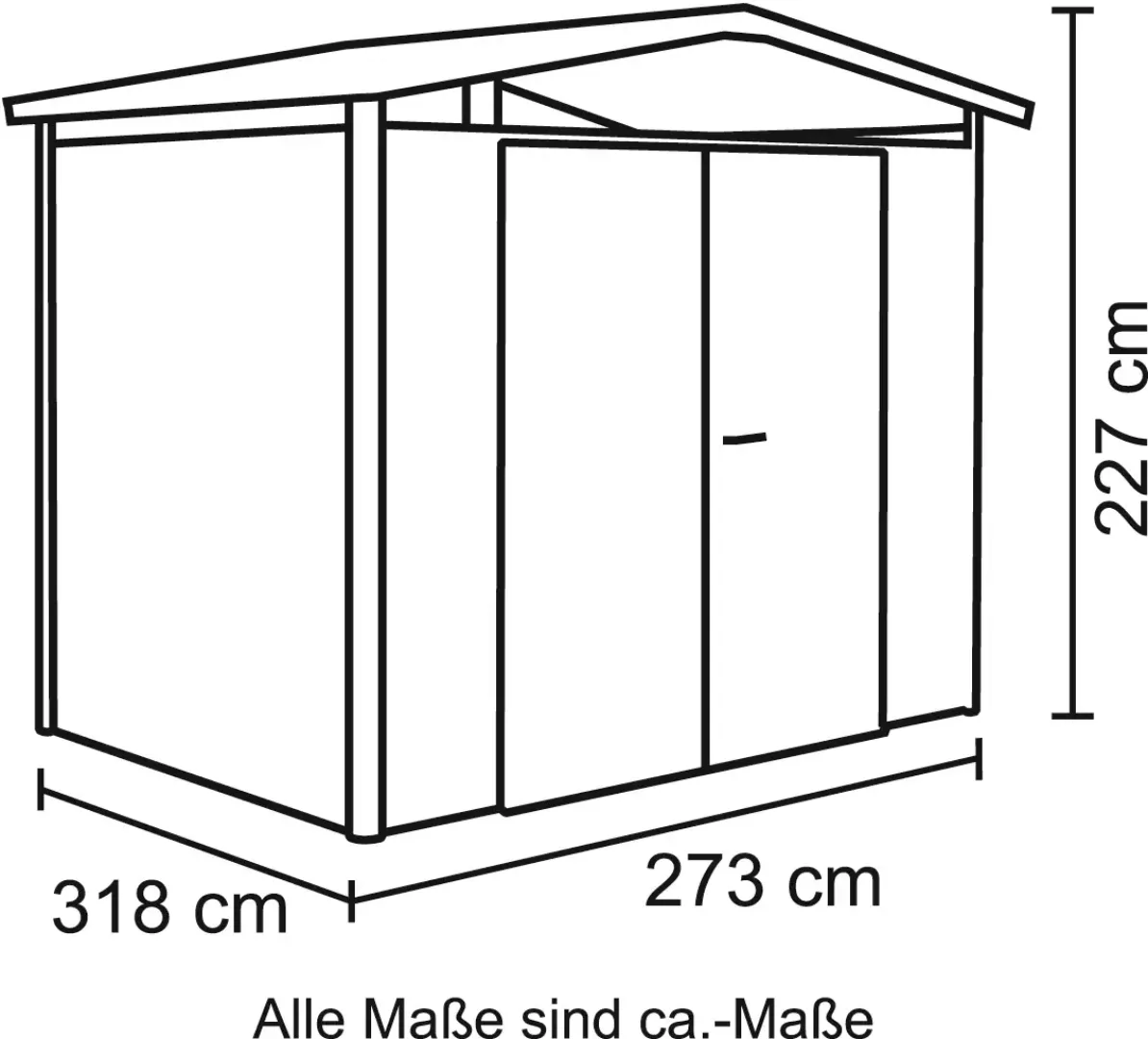 Biohort Gerätehaus "Panorama P5 DT" günstig online kaufen