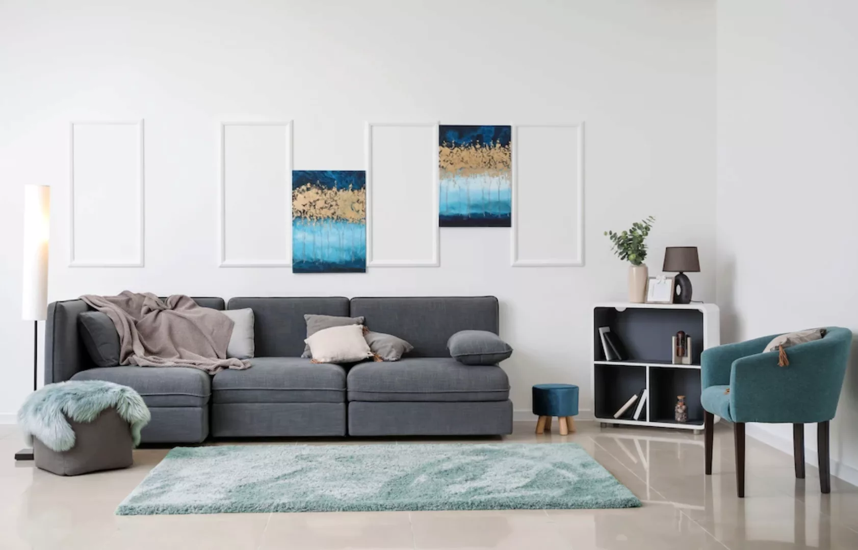 LUXOR living Hochflor-Teppich »Gela«, rechteckig, Uni Farben, weich und fla günstig online kaufen