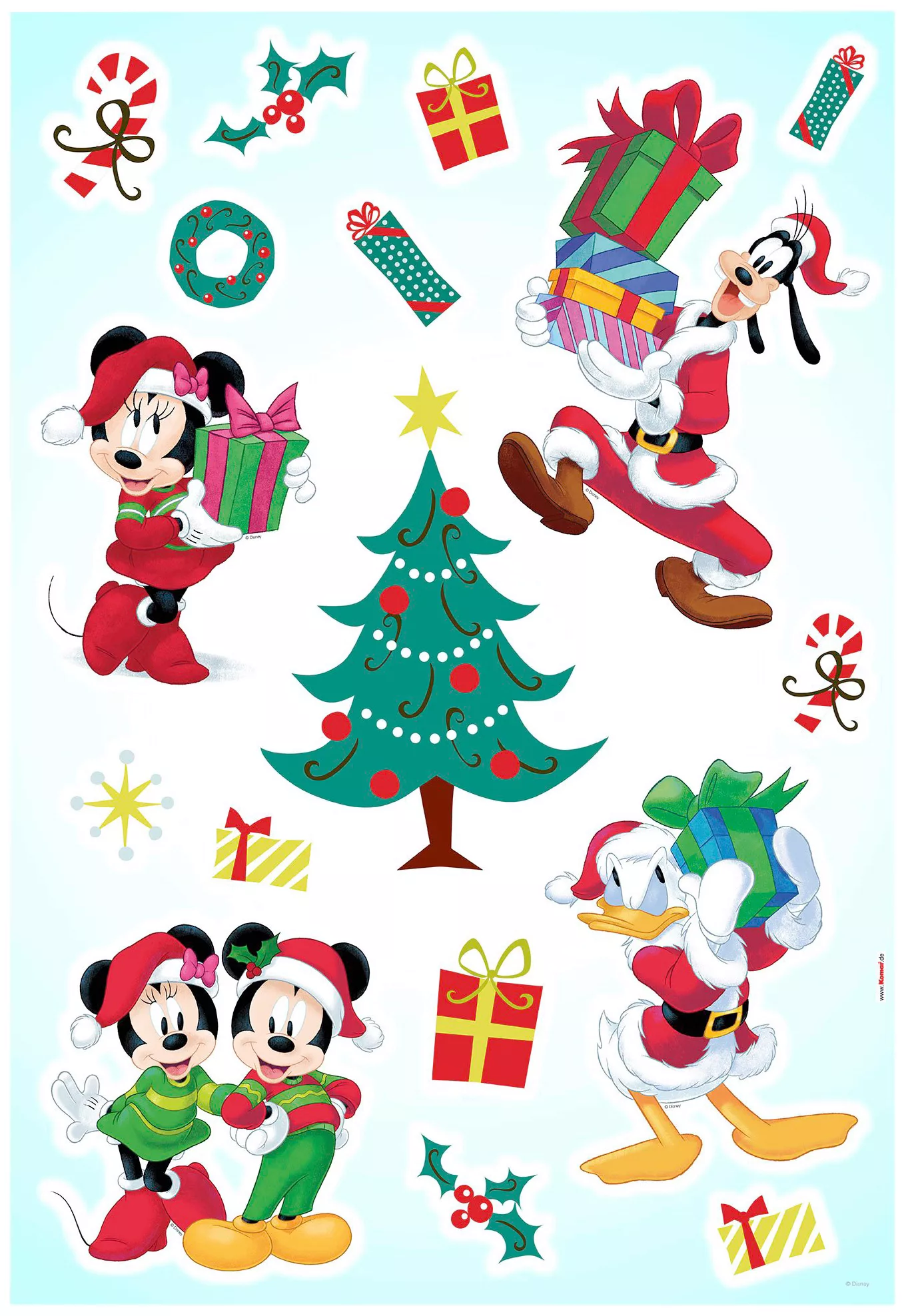 Komar Wandsticker "Mickey Christmas Presents", (1 St.), 50x70 cm (Breite x günstig online kaufen