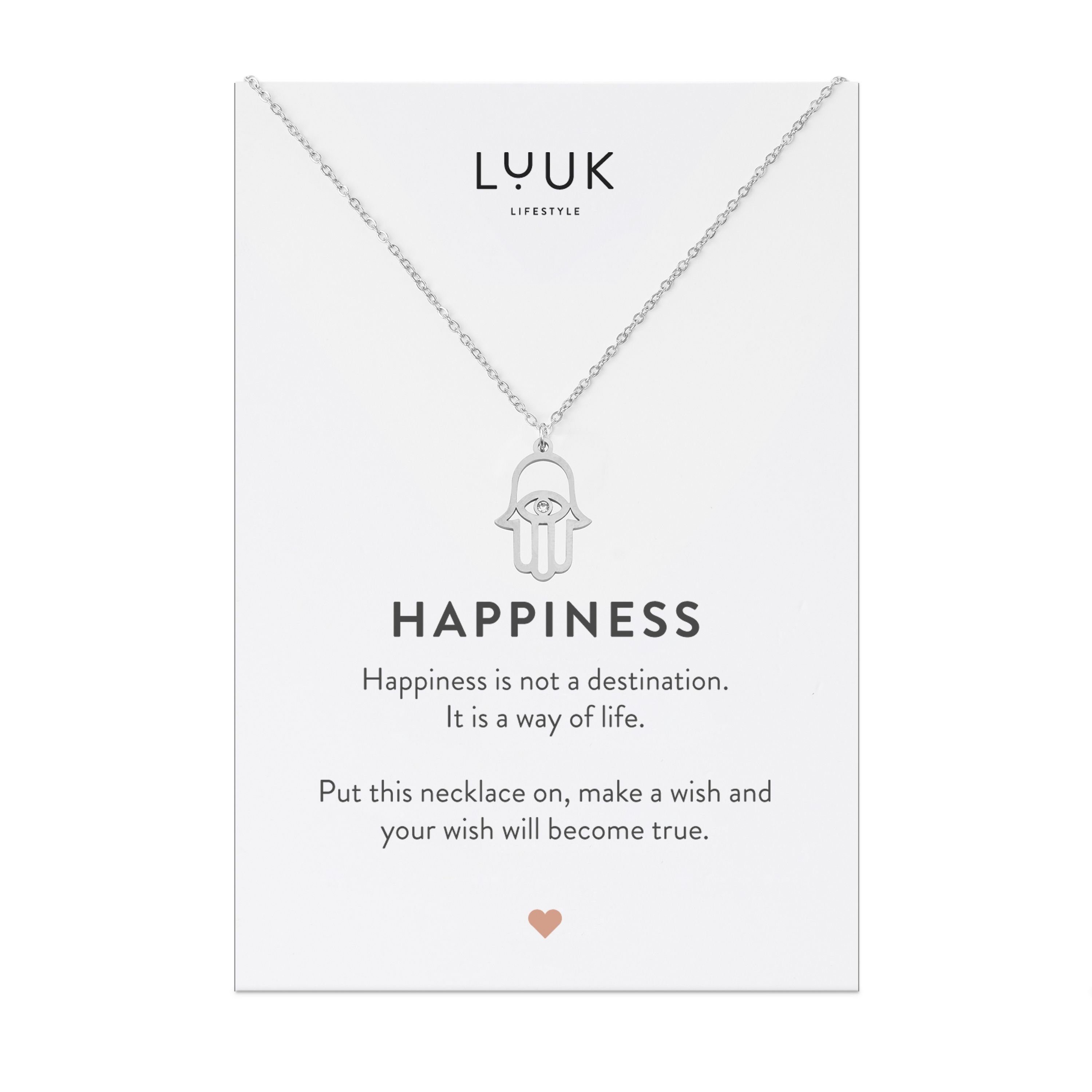 LUUK LIFESTYLE Kette mit Anhänger Hamsa günstig online kaufen