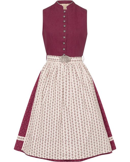 Almsach Dirndl Hochgeschlossenes Midi Dirndl günstig online kaufen