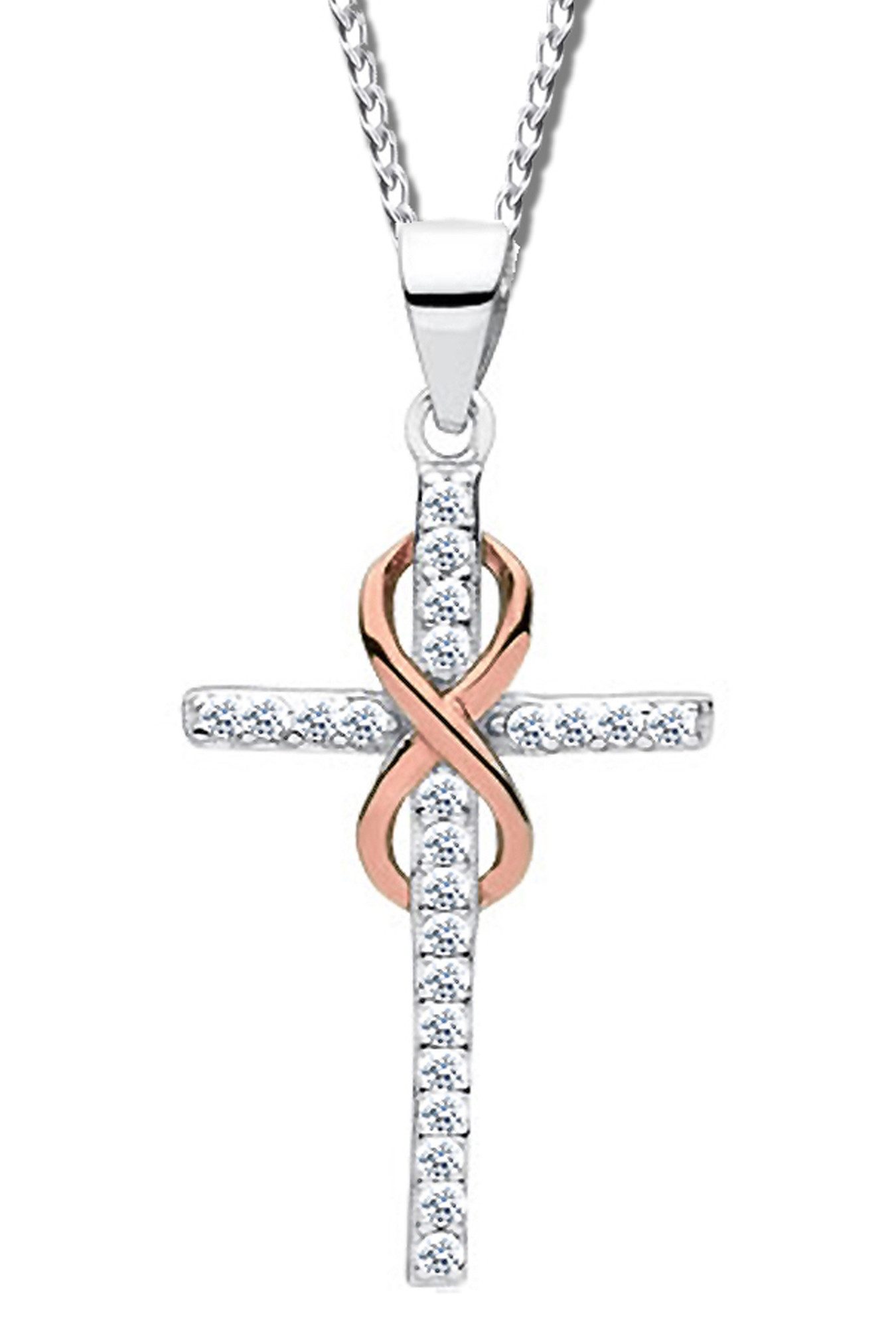 Limana Kreuzkette echt 925 Sterling Silber günstig online kaufen