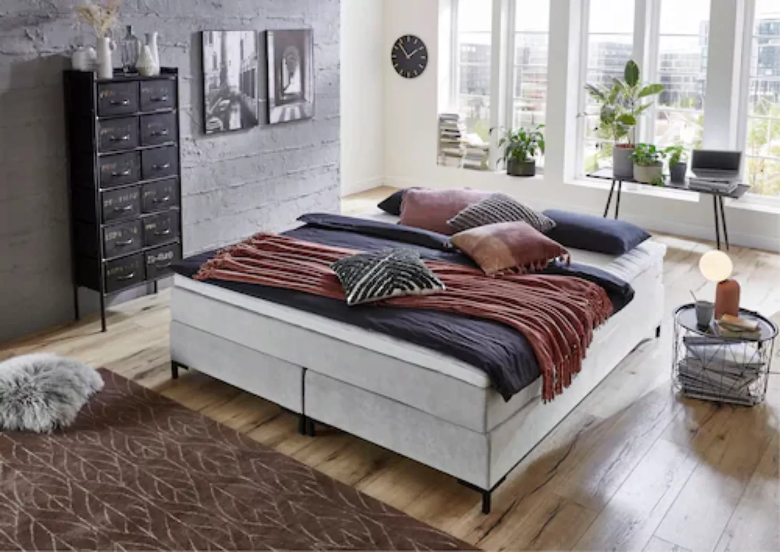 ATLANTIC home collection Boxspringbett "Romy", ohne Kopfteil, frei im Raum günstig online kaufen