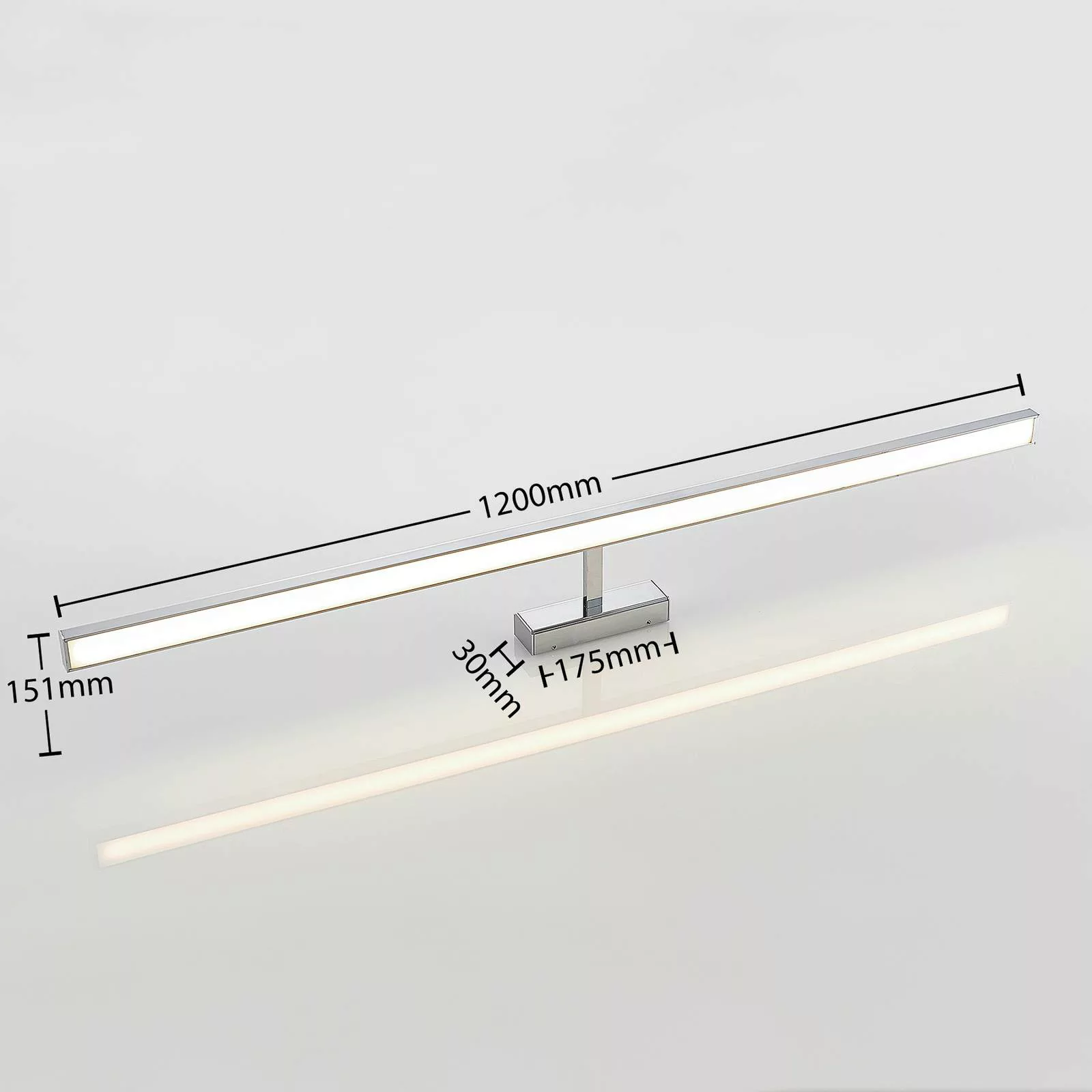 Lindby Jukka LED-Spiegelleuchte Badezimmer 120 cm günstig online kaufen