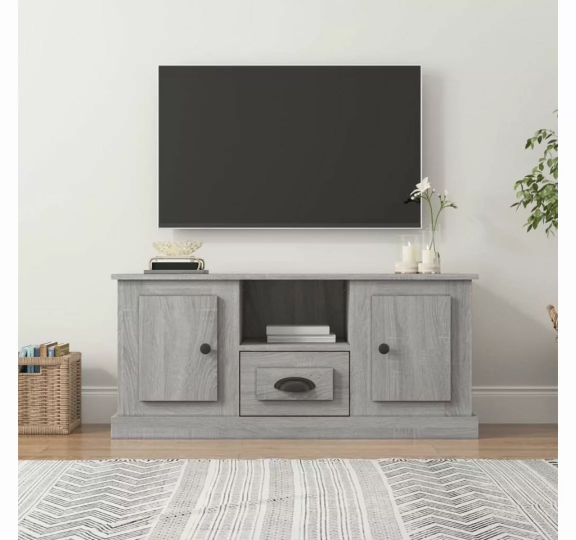 furnicato TV-Schrank Grau Sonoma 100x35,5x45 cm Holzwerkstoff günstig online kaufen