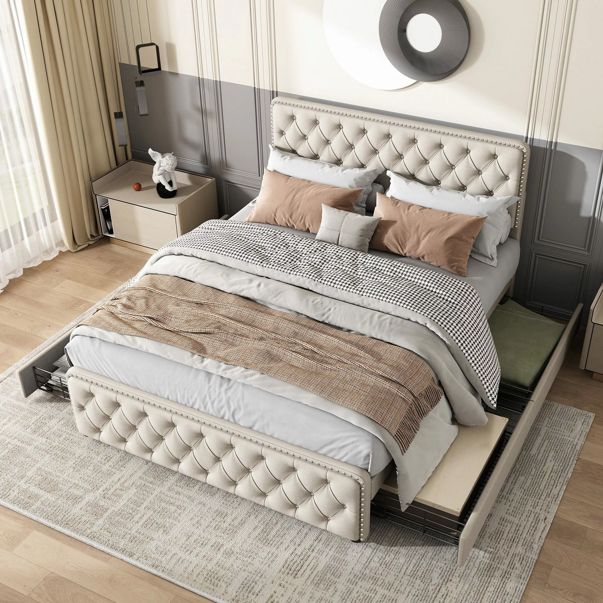 HAUSS SPOLE Polsterbett 180x200cm mit 4 günstig online kaufen