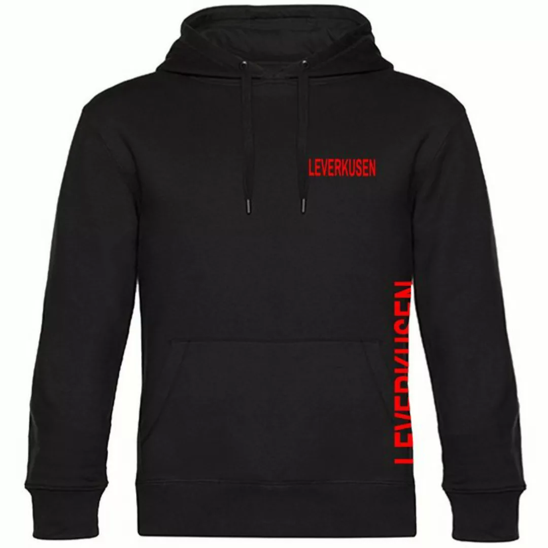 multifanshop Kapuzensweatshirt Leverkusen - Brust & Seite - Pullover günstig online kaufen