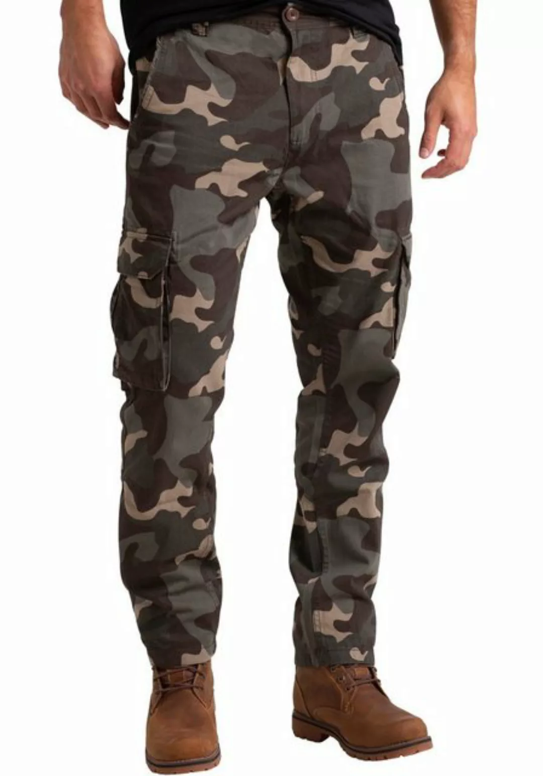 BlauerHafen Cargohose Mens Army Cargo Camouflage Hose Baumwolle Arbeitsklei günstig online kaufen