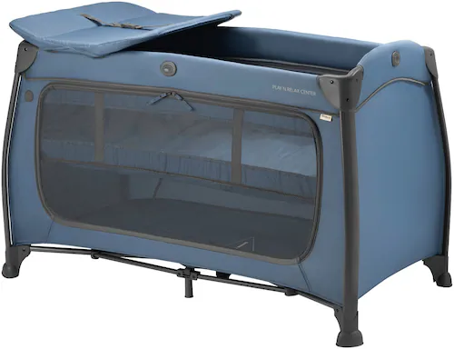 Hauck Baby-Reisebett »Play N Relax Center, dark blue«, inkl. Neugeborenenei günstig online kaufen