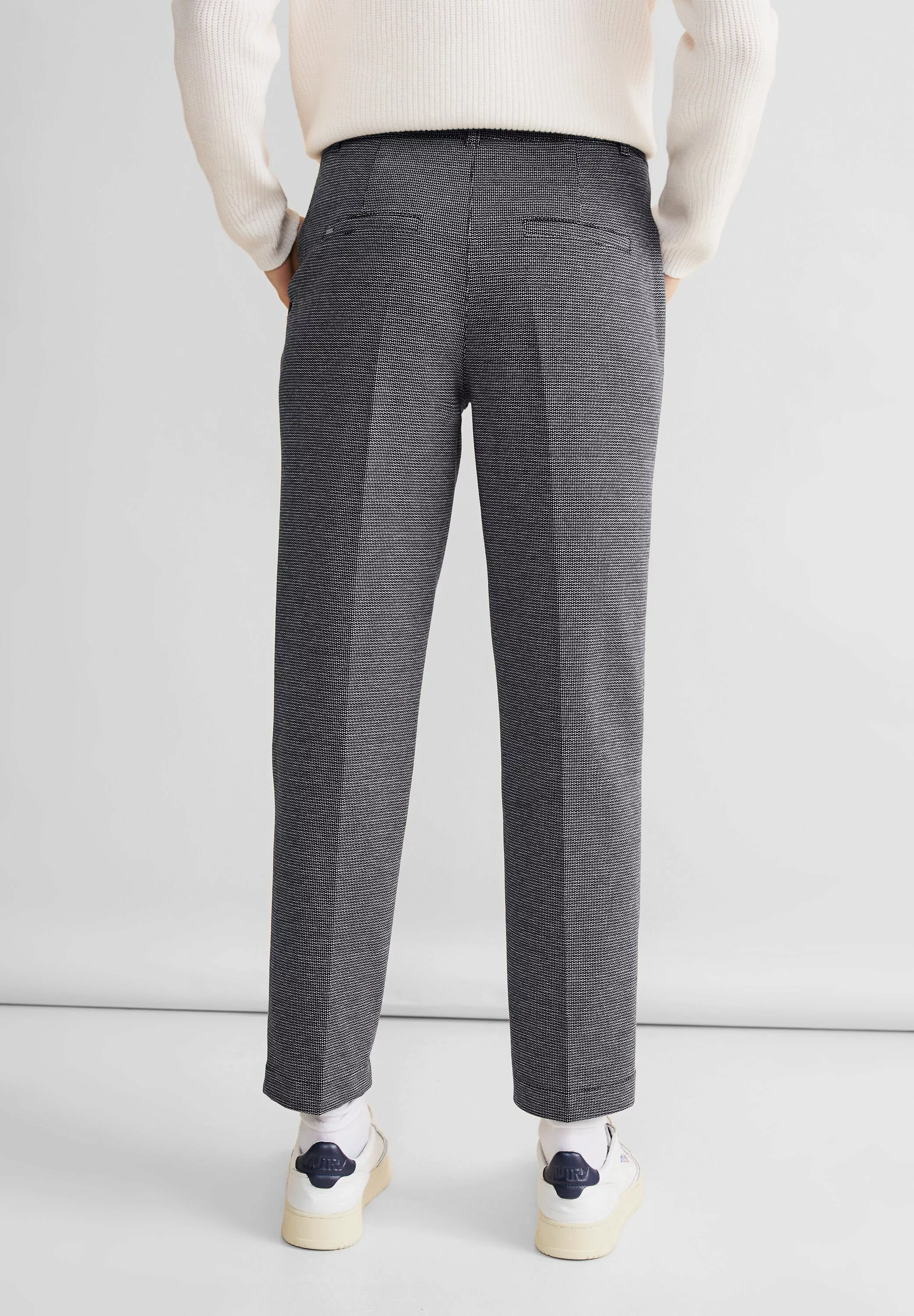 STREET ONE Chinohose mit Jacquard-Muster günstig online kaufen