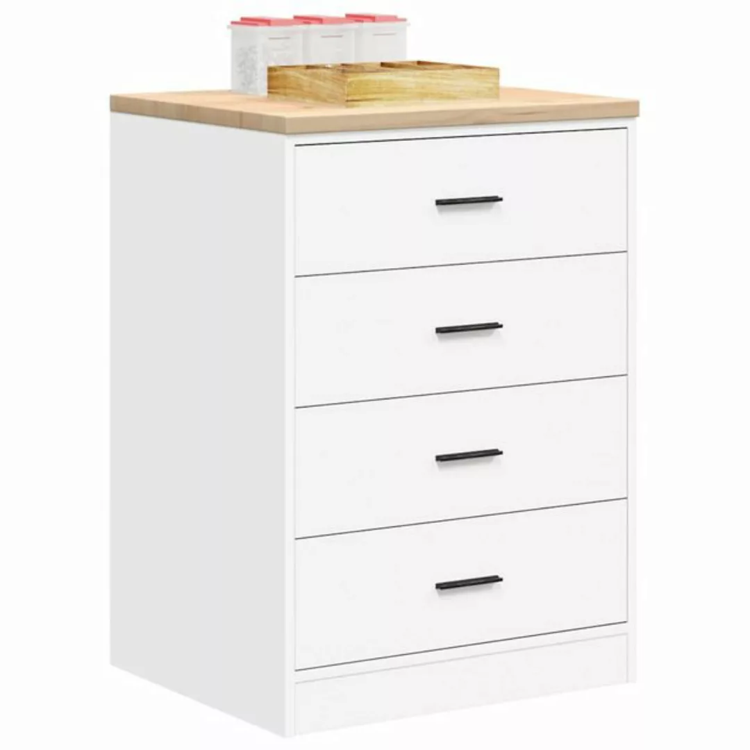 vidaXL Aktenschrank Garagen-Aufbewahrungsschrank Weiß 60x51x85 cm Massivhol günstig online kaufen