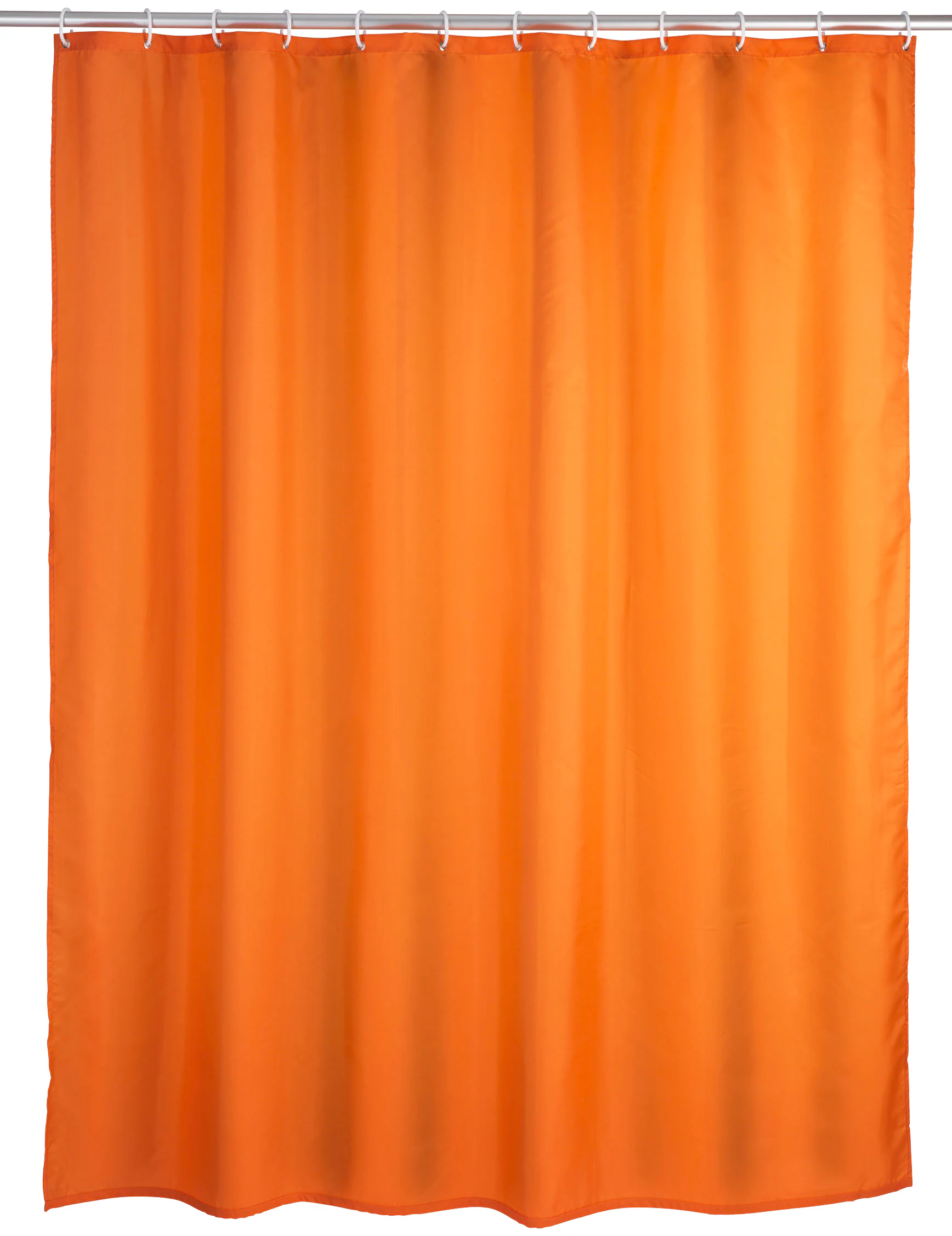 WENKO Duschvorhang "Uni Orange", Höhe 200 cm, waschbar günstig online kaufen