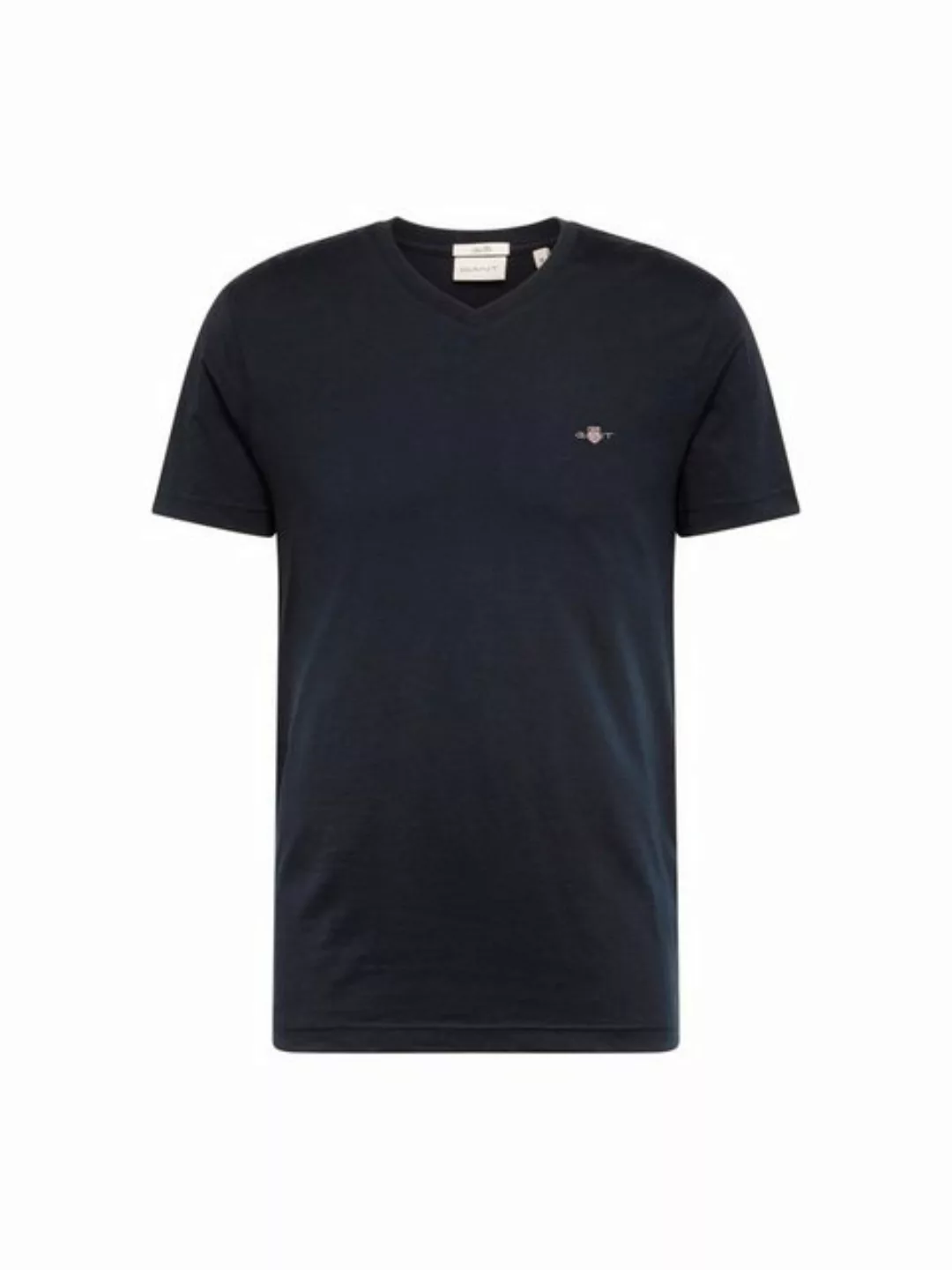 Gant T-Shirt SLIM SHIELD V-NECK T-SHIRT mit einer kleinen Logostickerei auf günstig online kaufen