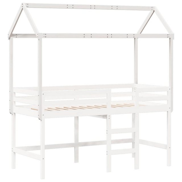 vidaXL Kinderbett Dach für Kinderbett Weiß 217x95,5x159 cm Massivholz Kiefe günstig online kaufen