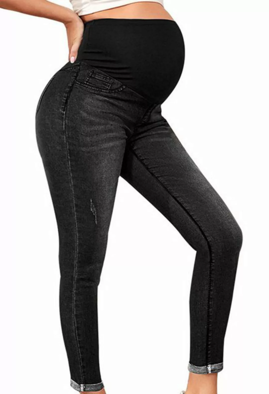 CHENIN Umstandsjeans Jeans-Umstandsmode, hohe Taille zur Unterstützung des günstig online kaufen