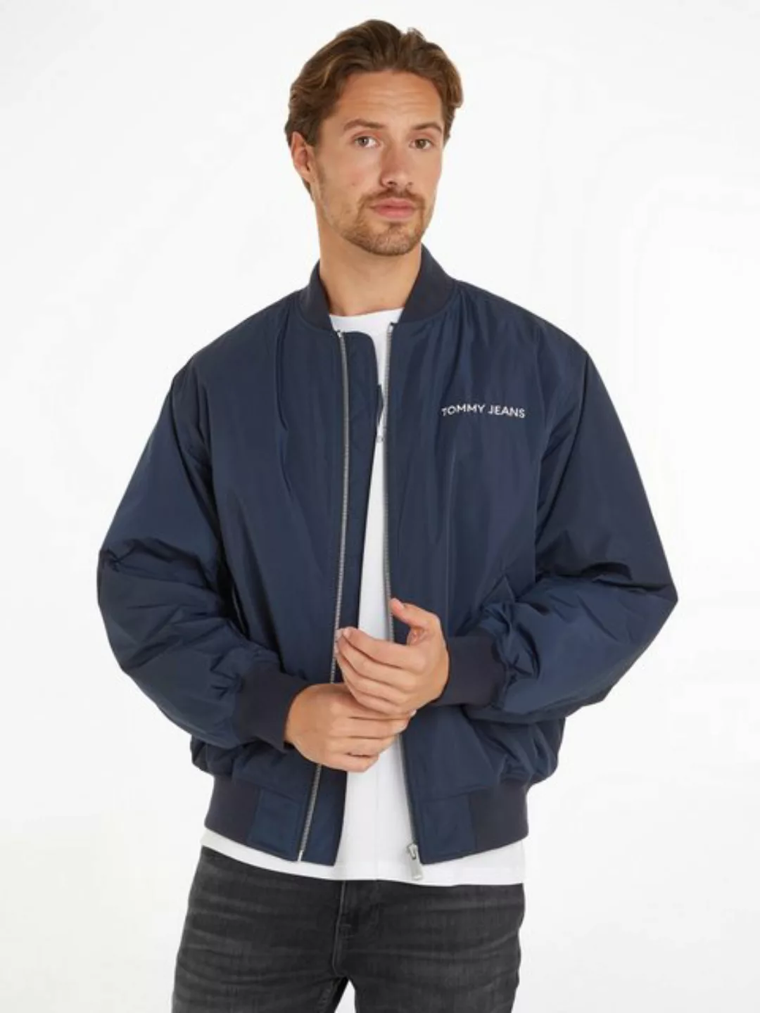 Tommy Jeans Plus Bomberjacke TJM ENTRY BOMBER EXT Große Größen mit Logopatc günstig online kaufen