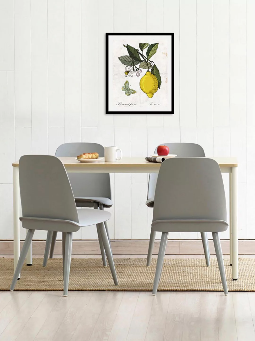 queence Bild »Enyo«, Obst-Obst Bilder-Essen-Lebensmittel-Kunst-Schriftzug-S günstig online kaufen