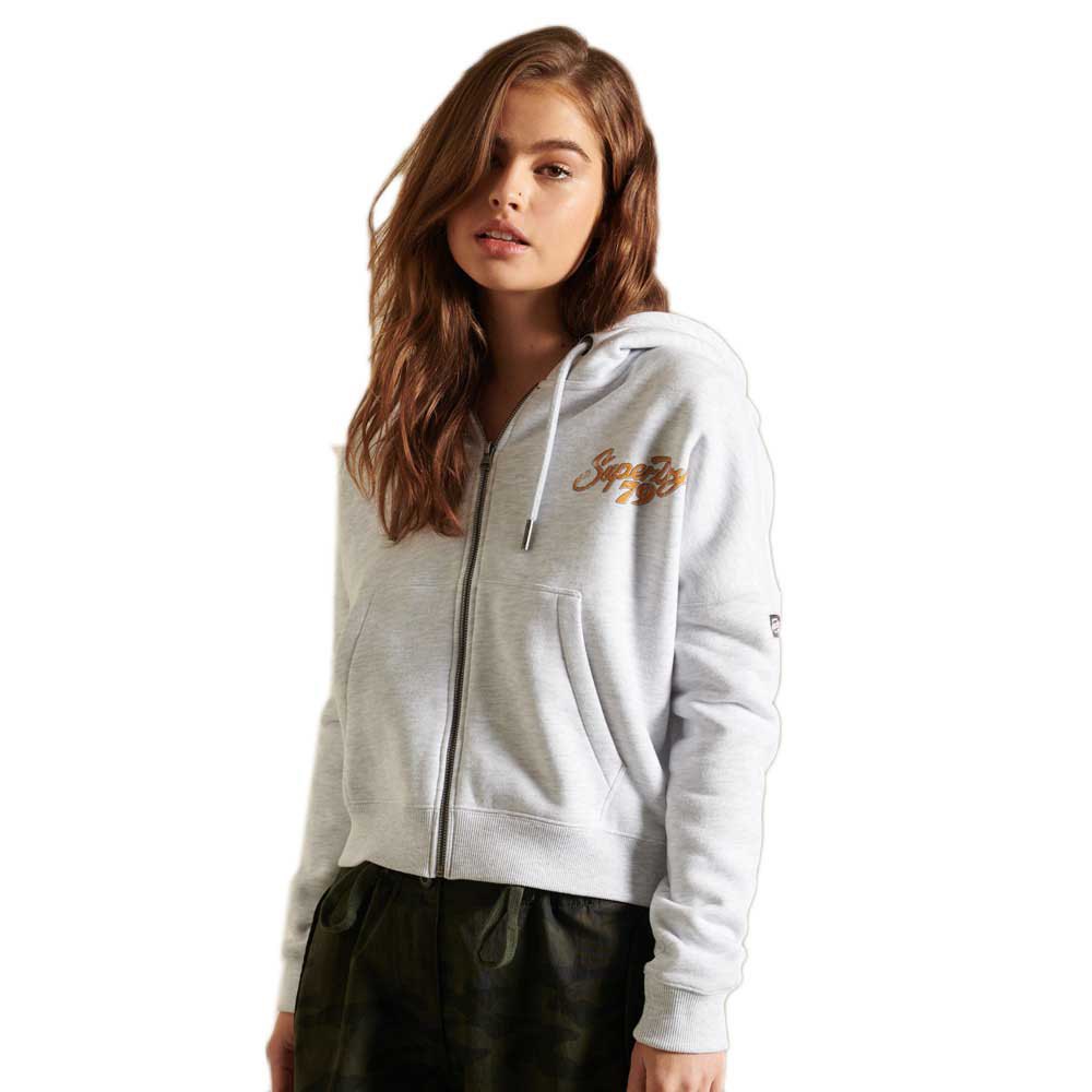 Superdry Boho Graphic Sweatshirt Mit Durchgehendem Reißverschluss L Glacier günstig online kaufen