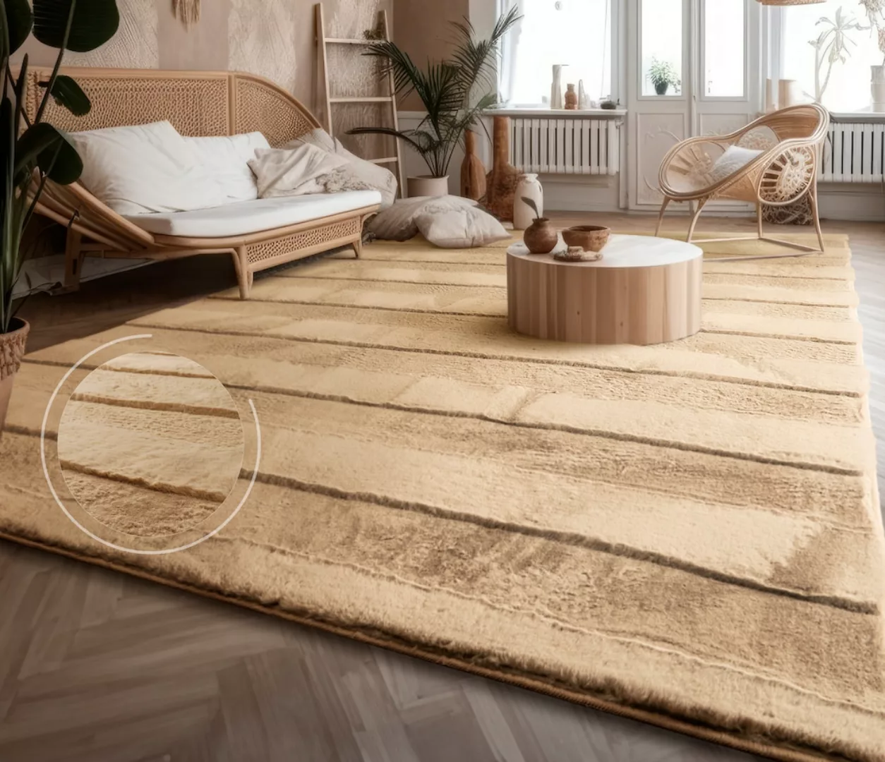 Paco Home Hochflor-Teppich »Arnheim 744«, rechteckig günstig online kaufen