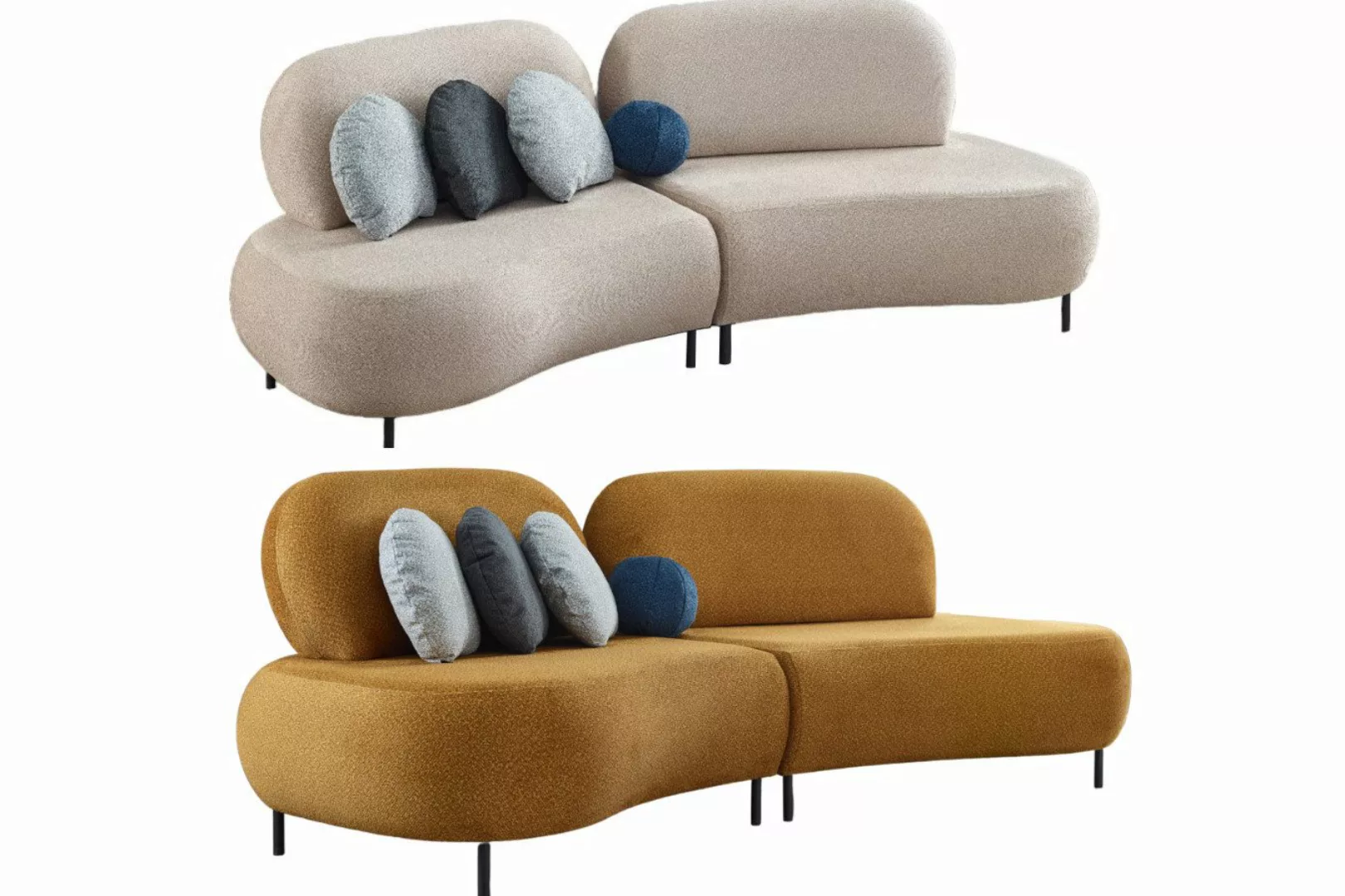 Villa Möbel Sofa Golf, 1 Stk. 2-Sitzer, mit Relax-/Bettfunktion durch umkla günstig online kaufen