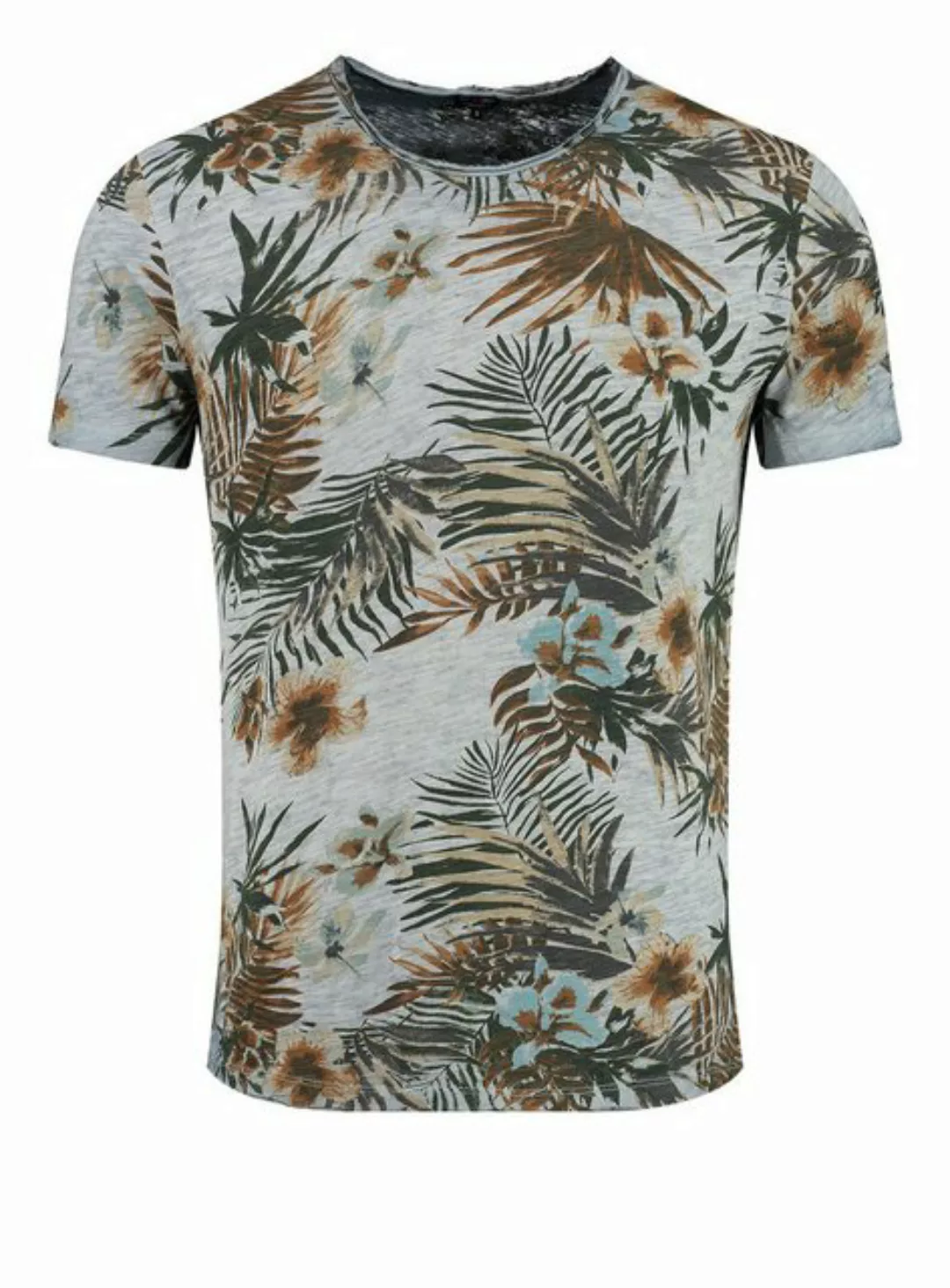 Key Largo T-Shirt T-Shirt Playa Hawaii Flower Printshirt vintage Look MT004 günstig online kaufen