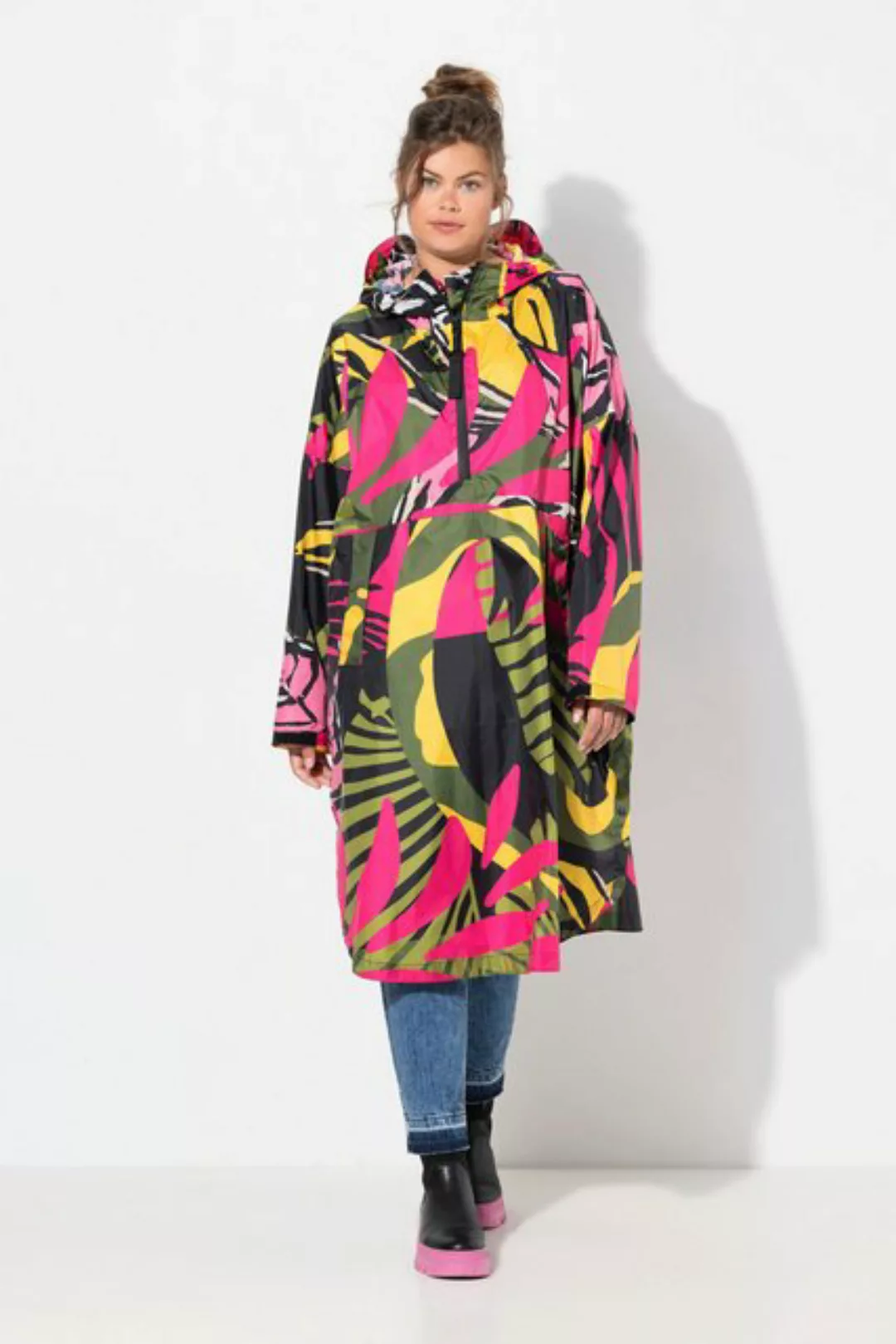 Laurasøn Funktionsjacke Funktions-Regencape Unisex Print Kapuze günstig online kaufen