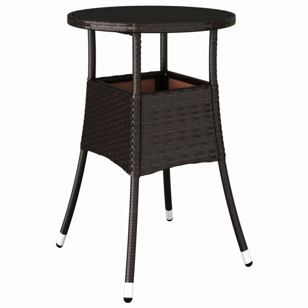 vidaXL Gartentisch Gartentisch Ø60x75 cm Hartglas günstig online kaufen