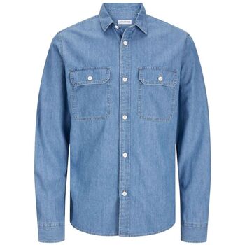 Jack & Jones  Hemdbluse 12269262 TRAVIS-LIGHT BLUE DENIM günstig online kaufen