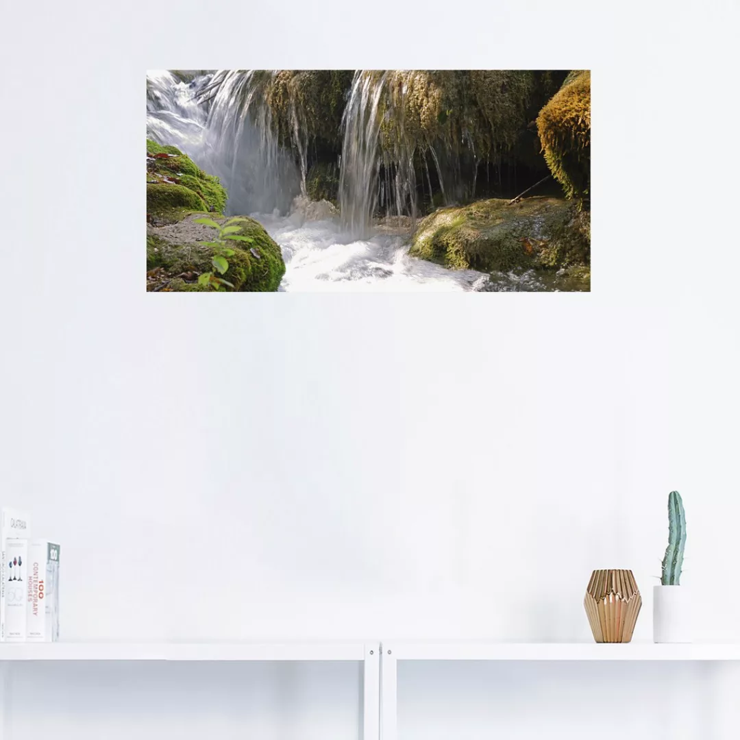 Artland Wandbild "Wasserfall", Gewässer, (1 St.), als Leinwandbild, Poster, günstig online kaufen