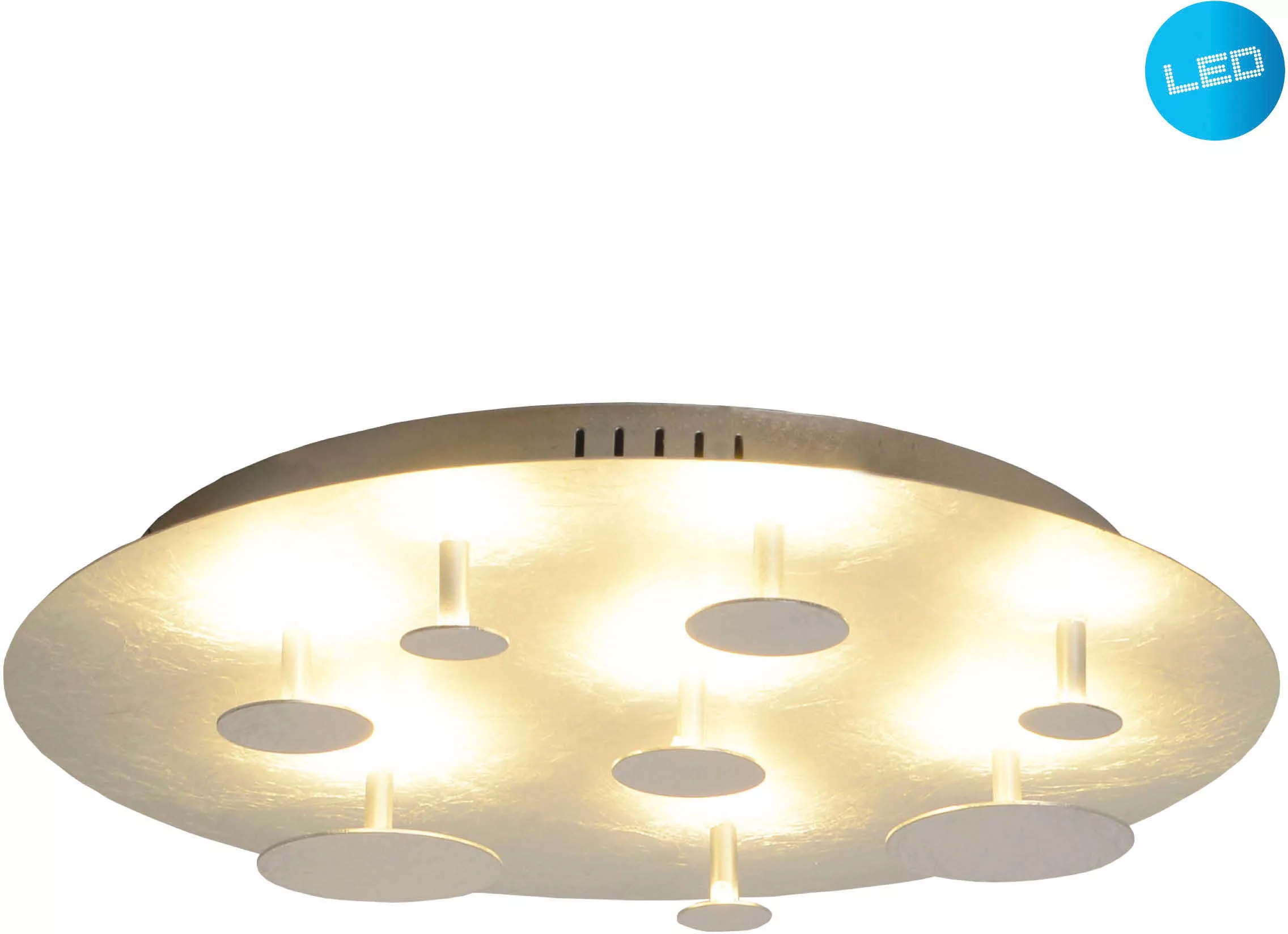 Näve Leuchten LED Deckenleuchte NV1265759 silber Metall H/D: ca. 8x50 cm nu günstig online kaufen