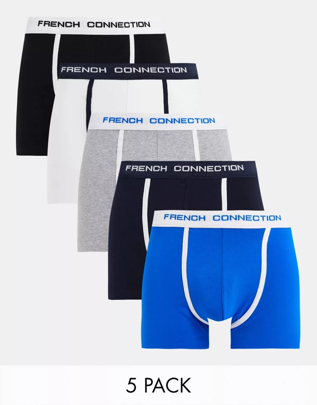 French Connection – 5er Packung Boxershorts-Mehrfarbig günstig online kaufen