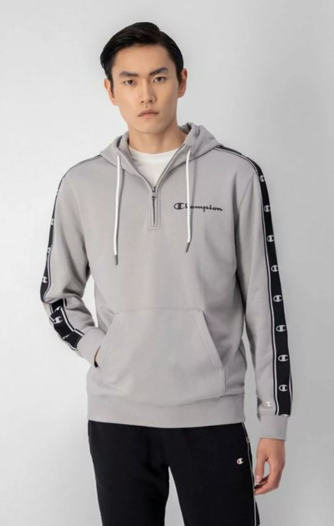 Champion Hoodie Hooded Half Zip Sweatshirt ES068 GULL/NBK günstig online kaufen