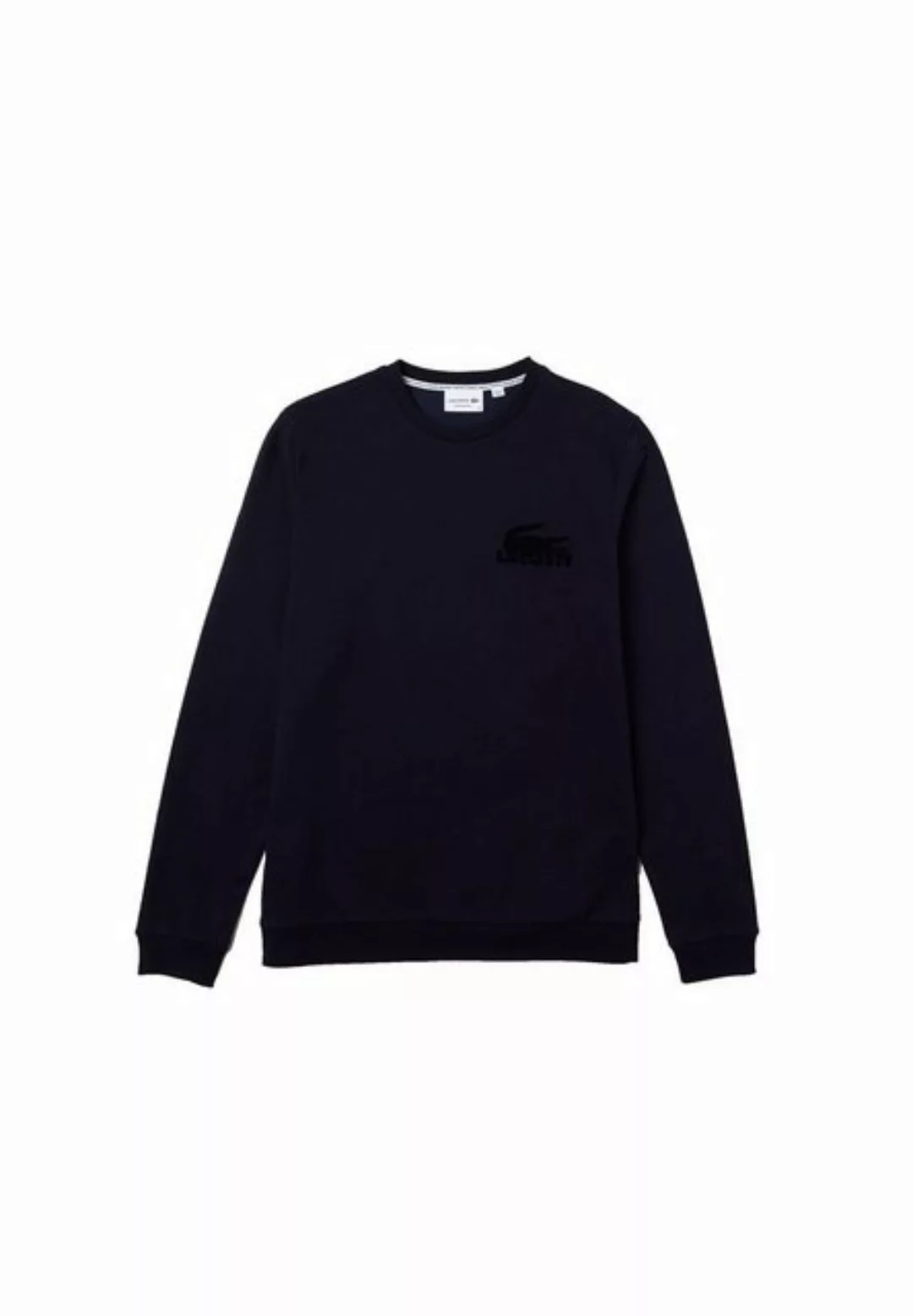 Lacoste Sweatshirt Pullover Sweatshirt aus Baumwoll-Fleece mit (1-tlg) günstig online kaufen