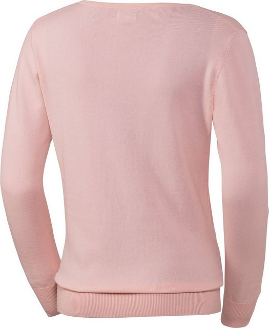 U.S. Polo Assn V-Ausschnitt-Pullover aus weichem Baumwollmix-Strick und lei günstig online kaufen