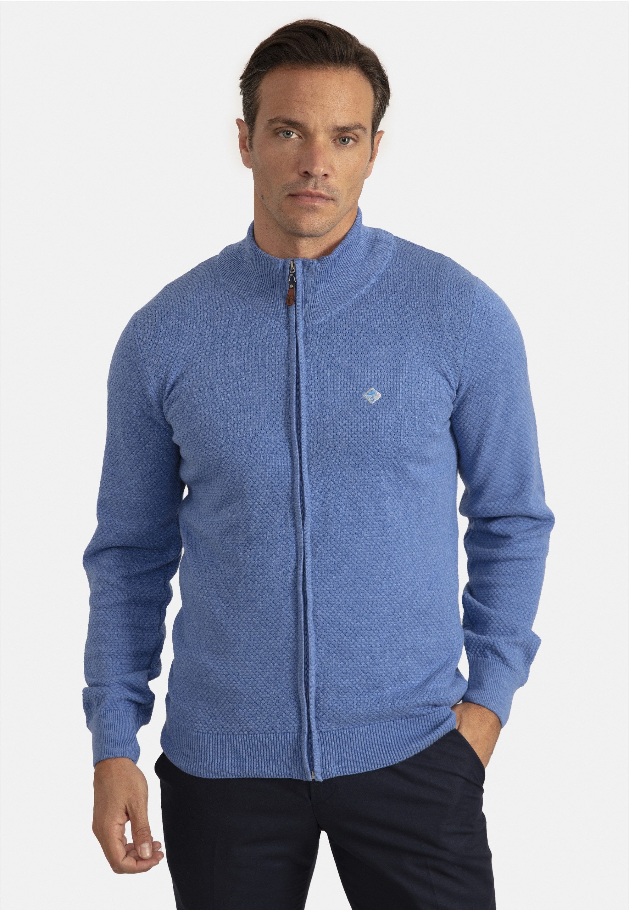 SIR RAYMOND TAILOR Strickjacke "Sydney", mit kleinem Stehkragen günstig online kaufen