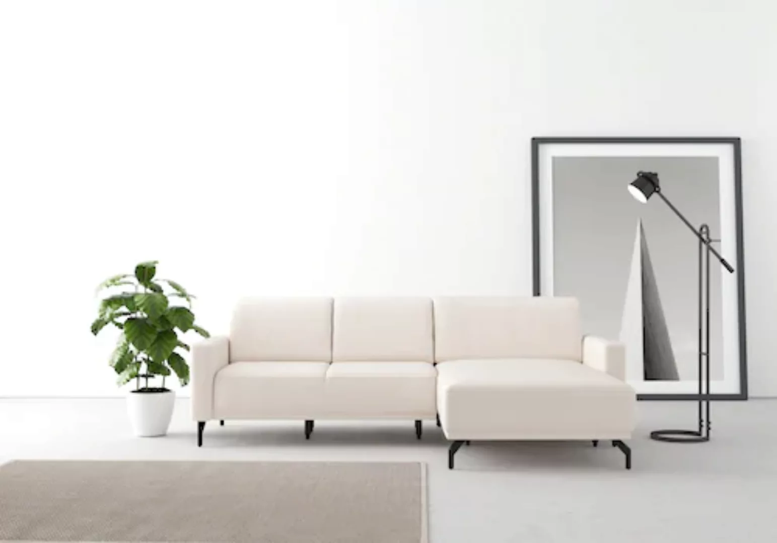 sit&more Ecksofa »Bailando L-Form«, wahlweise mit Kopfteilverstellung und V günstig online kaufen