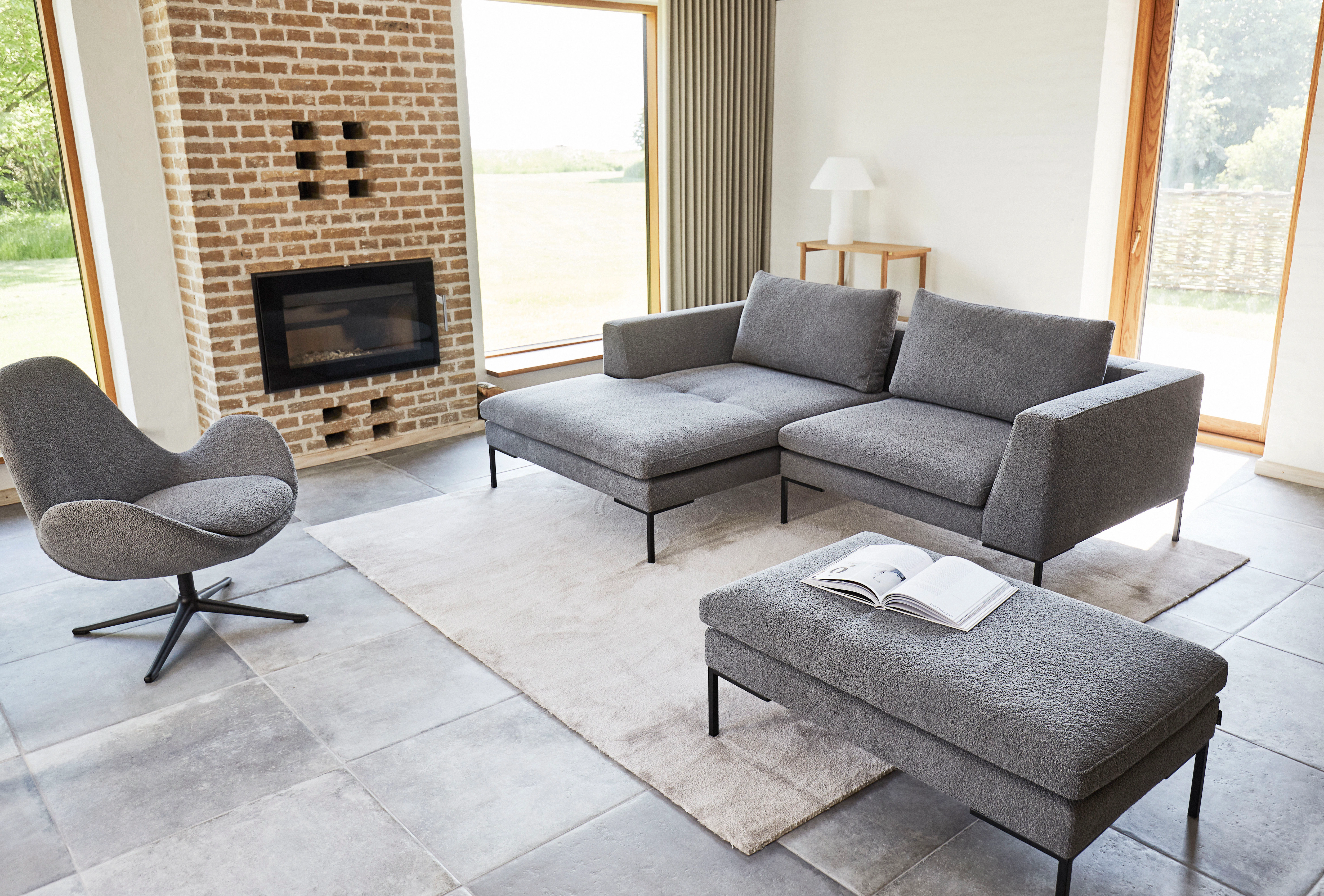 FLEXLUX Ecksofa »Loano, superbequemer Sitzkomfort durch Kaltschaum im Sitz, günstig online kaufen