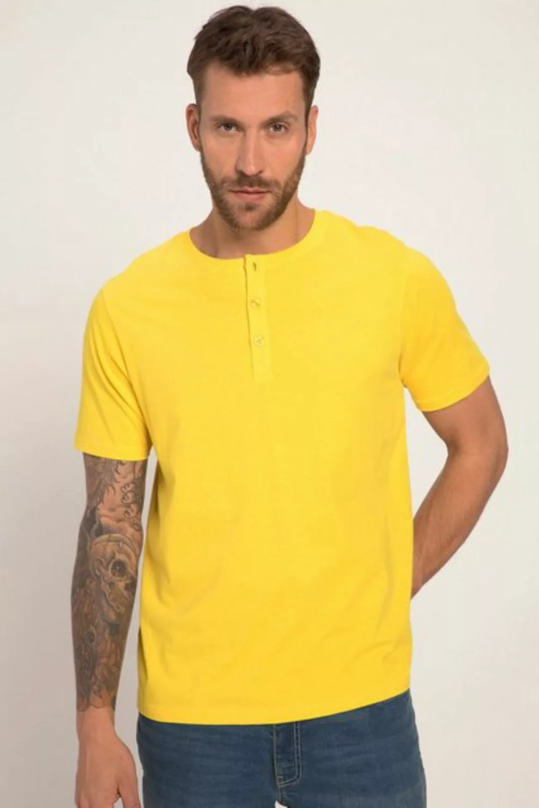 JP1880 T-Shirt Henley Basic Knopfleiste Halbarm günstig online kaufen