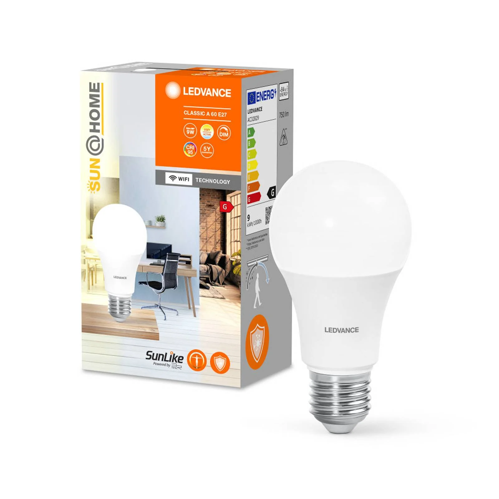 Ledvance LED-Leuchtmittel Sun@Home Smart+ Glühlampenform Weiß Ø 6 cm günstig online kaufen