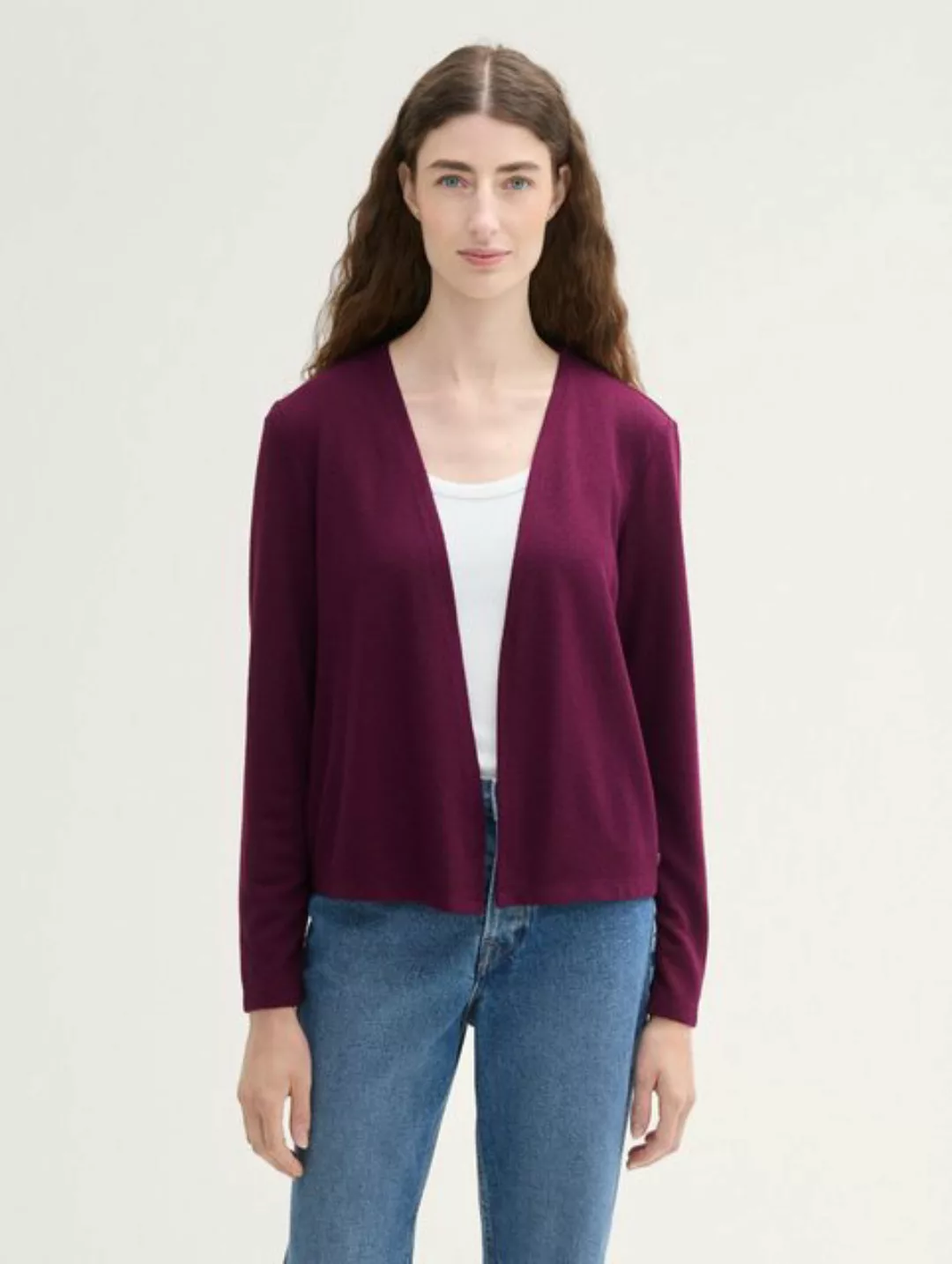 TOM TAILOR Langarmshirt Basic Cardigan günstig online kaufen