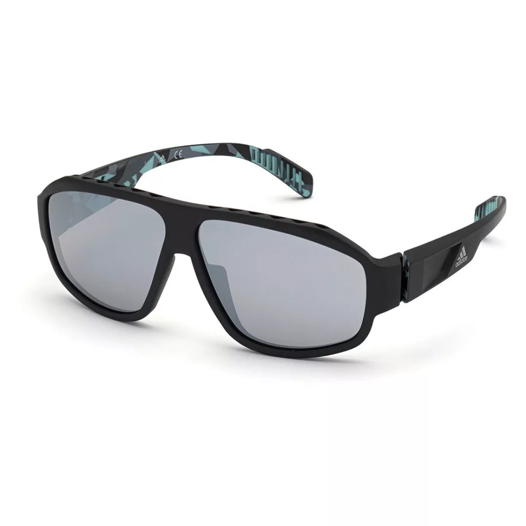 Adidas Sp0025 Sonnenbrille Mirror Grey/CAT3 Matte Black / Turquoise günstig online kaufen