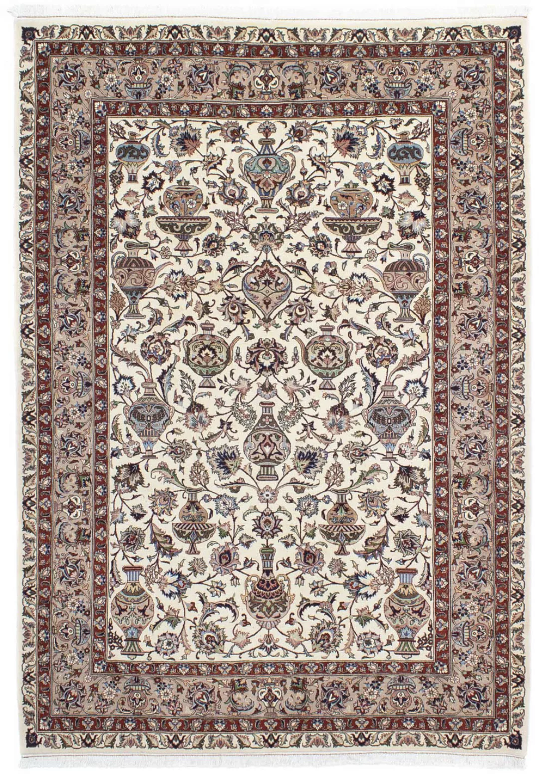 morgenland Wollteppich »Kaschmar Blumenmuster Beige 288 x 205 cm«, rechteck günstig online kaufen