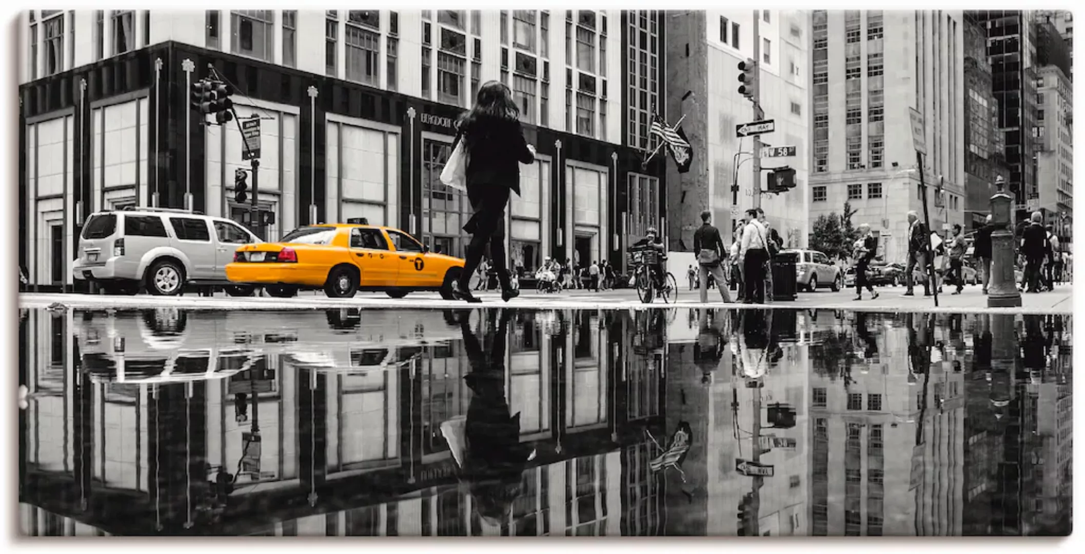 Artland Leinwandbild "New Yorker Straße", Amerika, (1 St.), auf Keilrahmen günstig online kaufen