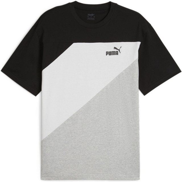 PUMA Kurzarmshirt PUMA POWER Colorblock Tee PUMA BLACK günstig online kaufen