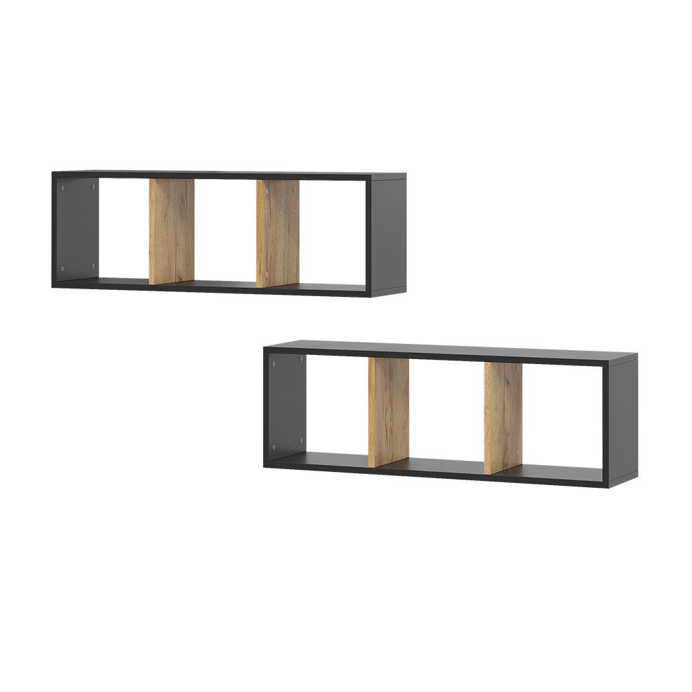 Vicco Bücherregal Tomy, Anthrazit/Goldkraft Eiche, 90 günstig online kaufen