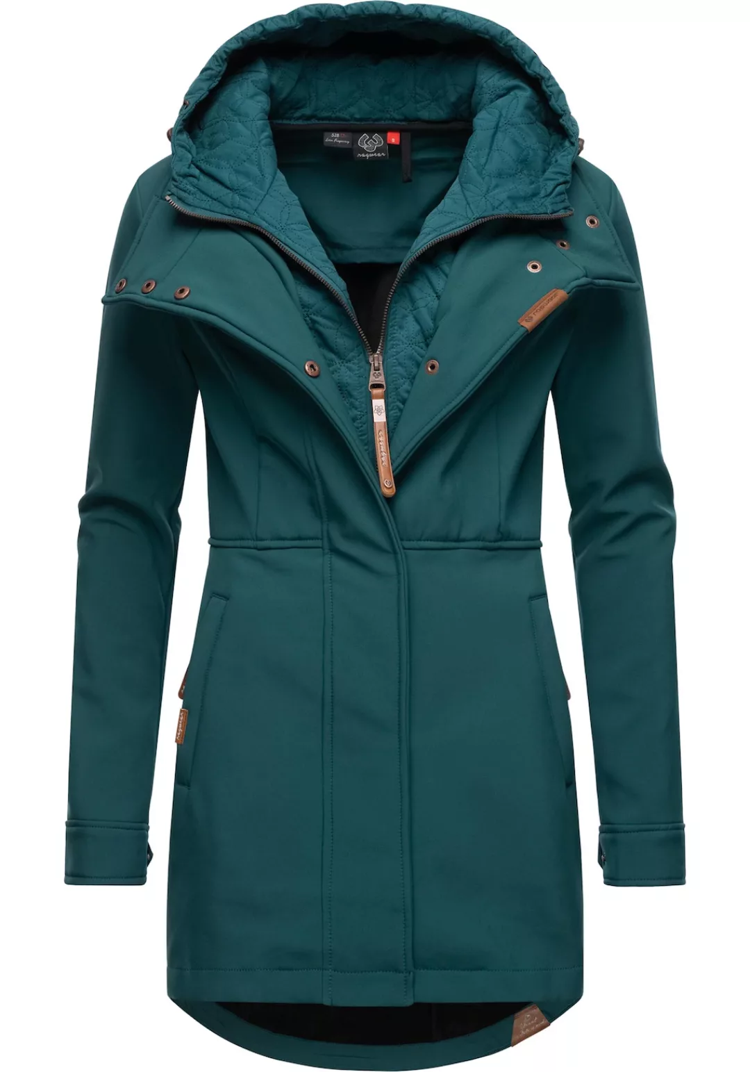 Ragwear Softshellmantel "Ybela", sportliche, gefütterte Outdoorjacke mit Ka günstig online kaufen